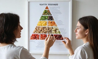 Dietetyk prezentujący materiały edukacyjne